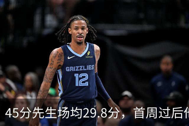 45分先生场均29.8分，首周过后他真能进全明星？